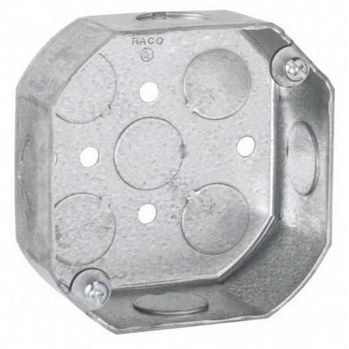 Raco 167 Pre-Galvanized Steel Deep Octagon Box 4-Inch x 4-Inch x 2-1/8-Inch 21.5-Cubic-Inch