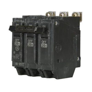 GE Industrial THQB32020 Bolt-On Mount Type THQB Miniature Circuit Breaker 3-Pole 20-Amp 240-Volt AC