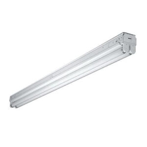 Cooper Lighting SNF-2-17-UNV-EB81-U 2-Light Commercial Narrow Channel Fluorescent Strip Light 17-Watt 120 - 277-Volt Baked White Enamel Metalux