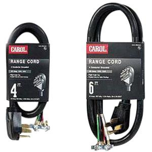 PN11656.jpg Carol 00606.63.01 Stranded Bare Copper SRDT Range Cord 6/2-8/2 6-ft Black
