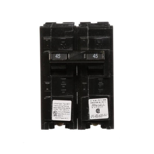 Murray MP245 Plug-In Mount Type MP-T Circuit Breaker 2-Pole 45-Amp 120/240-Volt AC
