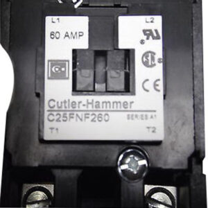 Eaton C25FNF260A 2-Pole Open Type Non-Reversing Definite Purpose Control Contactor 60-Amp 110 - 120-Volt AC