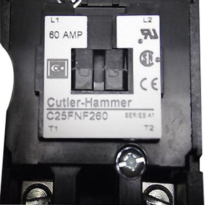 Eaton C25FNF260A 2-Pole Open Type Non-Reversing Definite Purpose Control Contactor 60-Amp 110 - 120-Volt AC